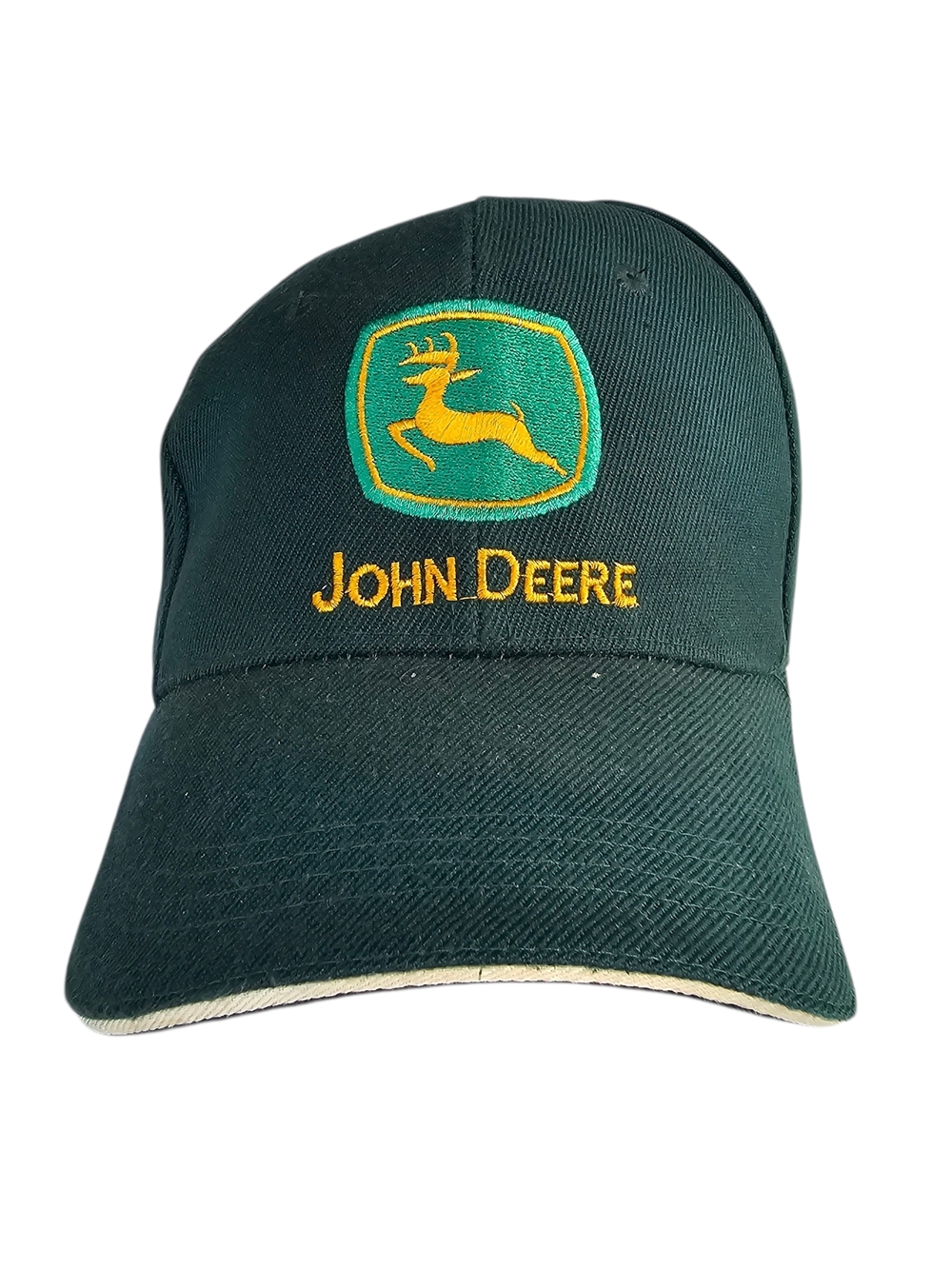 John Deere Green Cotton Adjustable Hat Cap Agriculture Theme